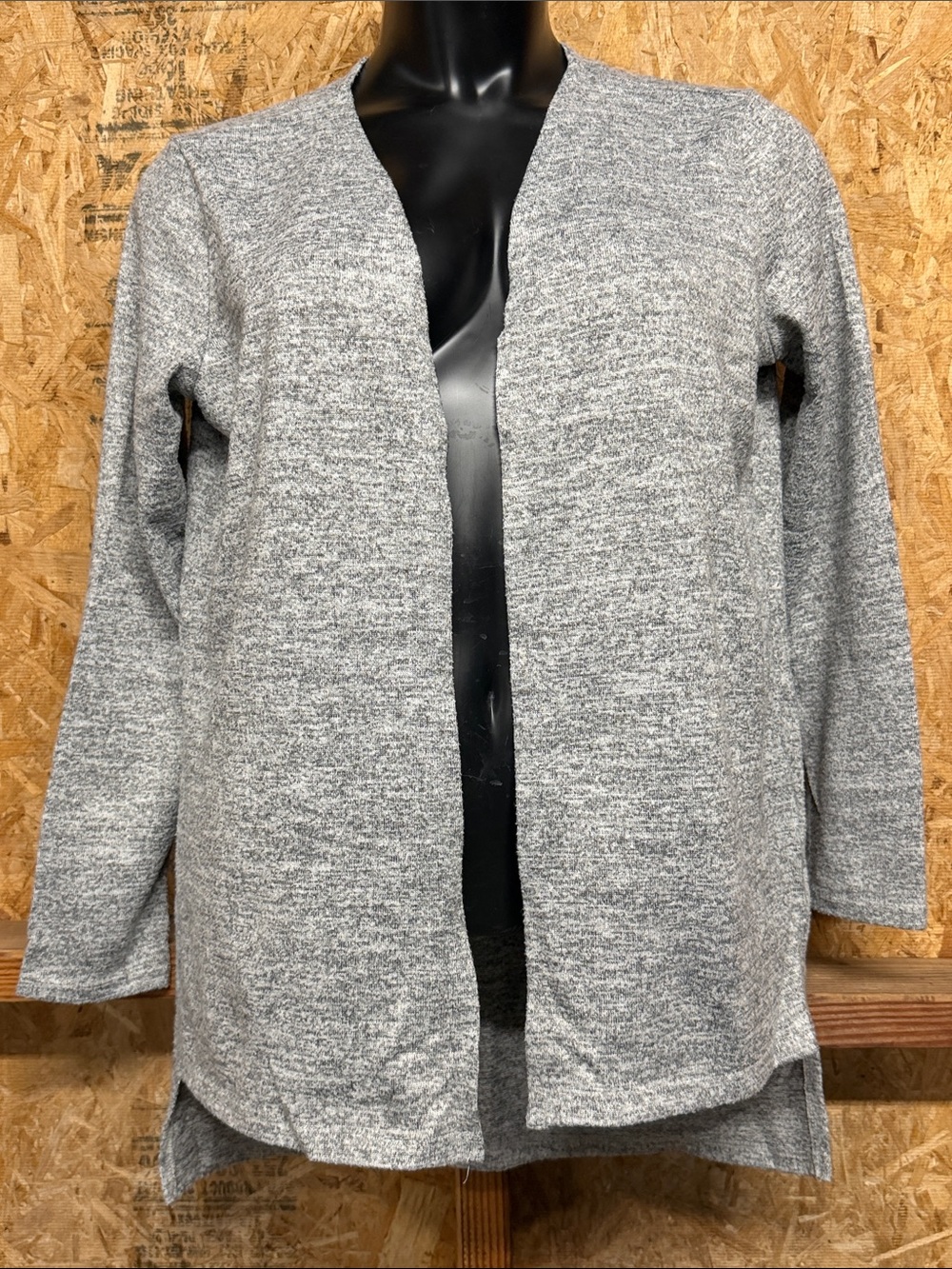 Copper Key Grey Open-Front Women’s Sweater Cardigan